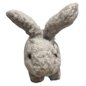 Jellycat Grey Bunny Rabbit Plush Stuffed Animal Fuzzy Small Pointy Ears
